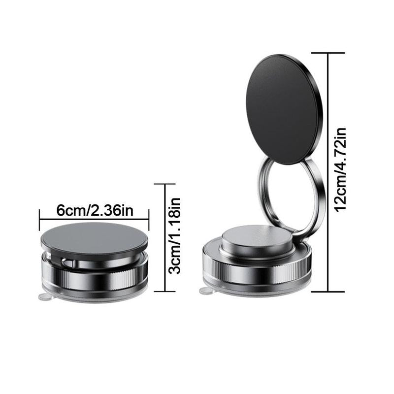 ChubbyGrip Loop - 360° Adjustable Vacuum Magnetic Phone Holder for Car,Makeup/Gym/Mirror