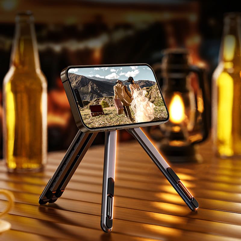 ChubbyLift Aluminum Alloy Multi-Device Magnetic Stand – Adjustable Height & Angle for Laptop, Tablet & Phone