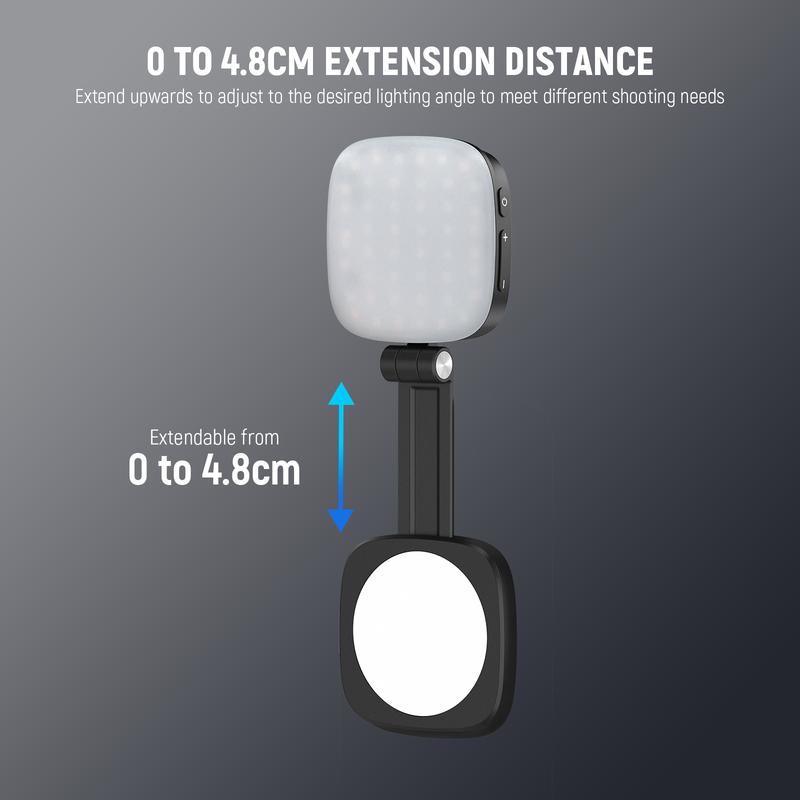 ChubbySelfie HaloLite™ – 3-in-1 Magnetic Selfie Light with Mirror & Adjustable Stand