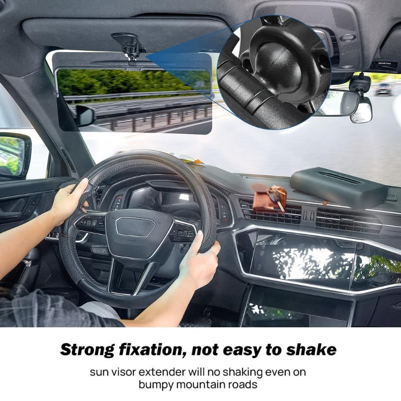 ChubbyShade SunShield Pro - Universal Polarized Visor Extension with UV400 Protection & Anti-Glare Tech