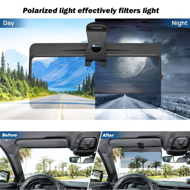 ChubbyShade SunShield Pro - Universal Polarized Visor Extension with UV400 Protection & Anti-Glare Tech