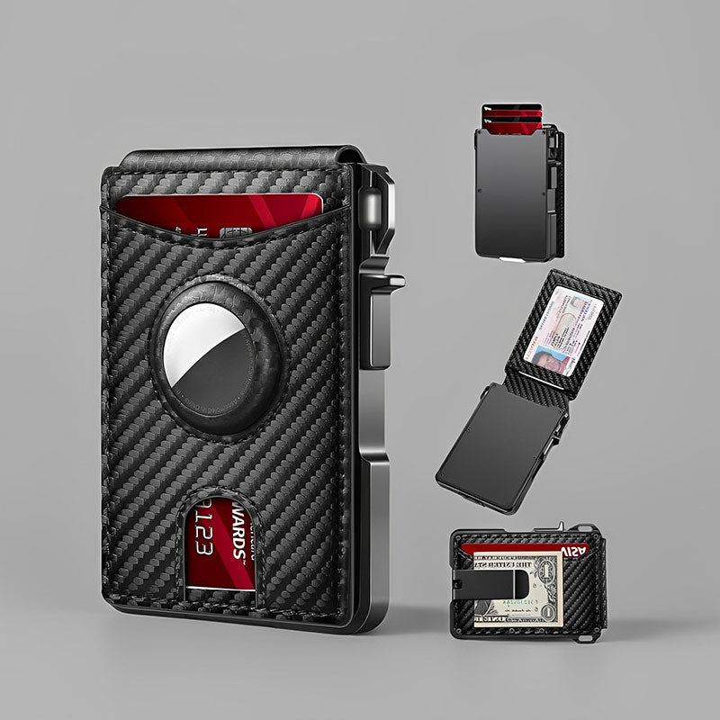 ChubbyShield Magnetic Card Holder – RFID Blocking Multi-Slot Wallet