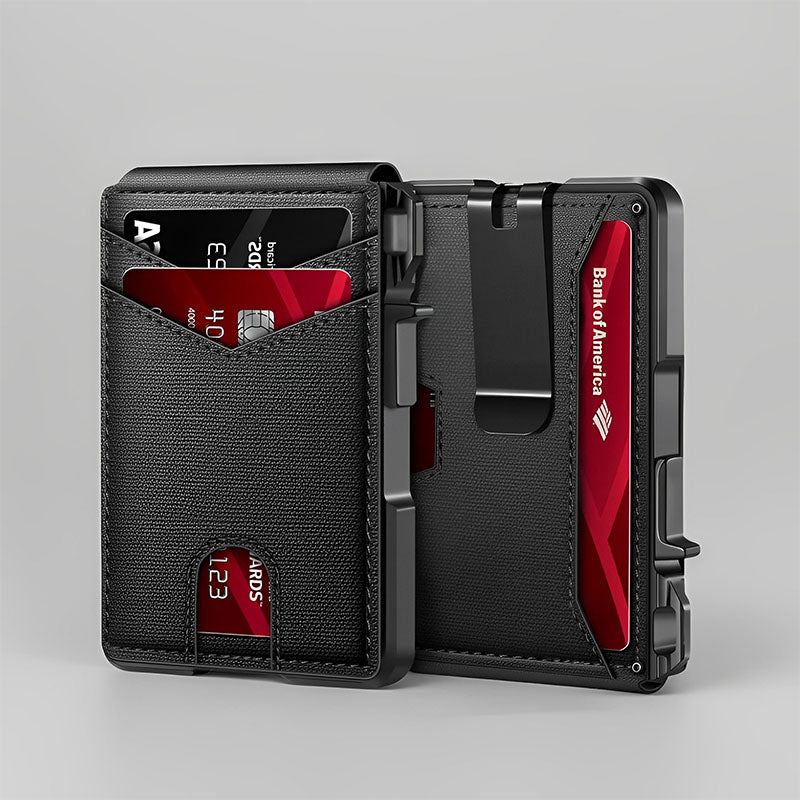 ChubbyShield Magnetic Card Holder – RFID Blocking Multi-Slot Wallet