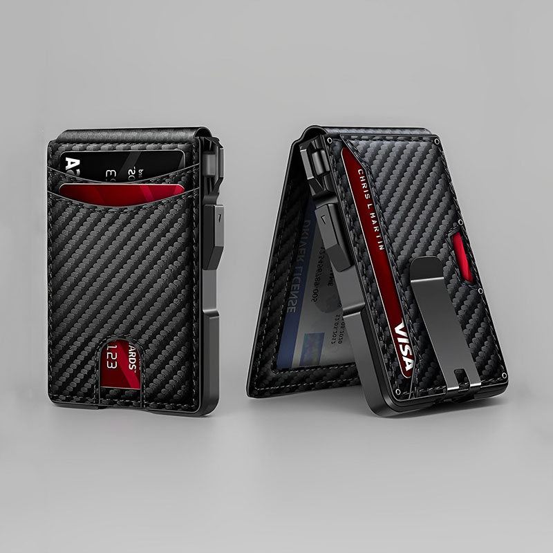 ChubbyShield Magnetic Card Holder – RFID Blocking Multi-Slot Wallet