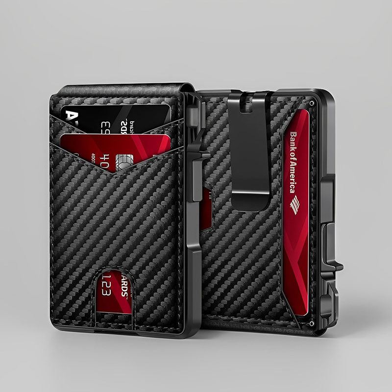 ChubbyShield Magnetic Card Holder – RFID Blocking Multi-Slot Wallet