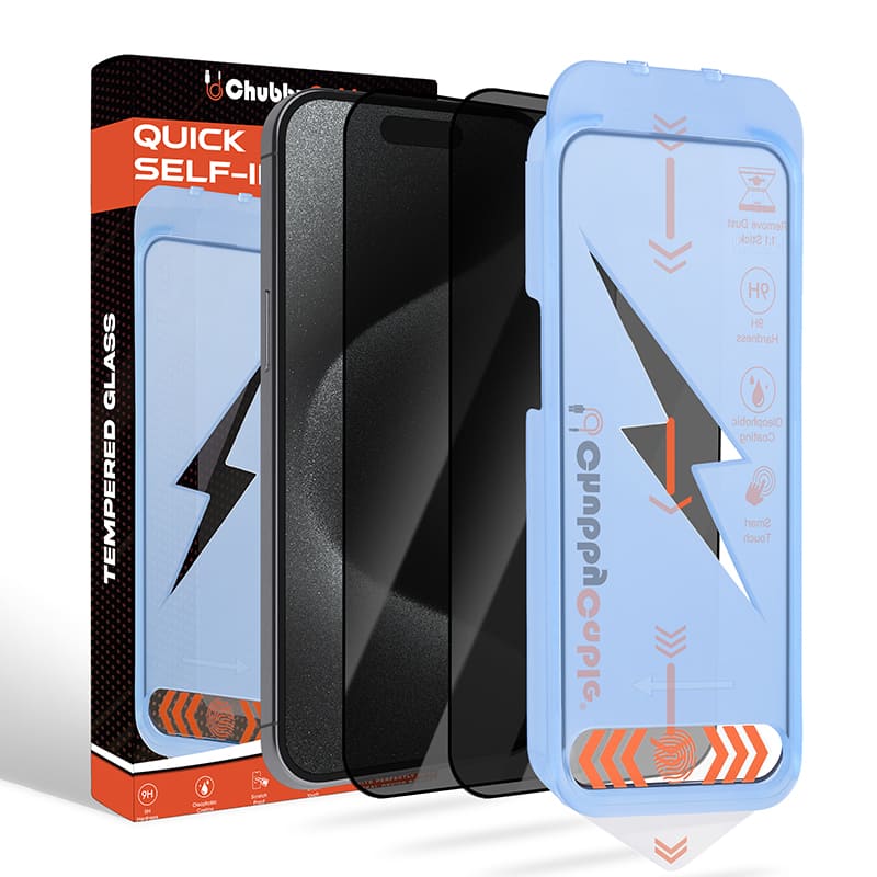 ChubbyShield Ultra - Military-Grade Privacy Screen Protector with Ultra-easy Install Box