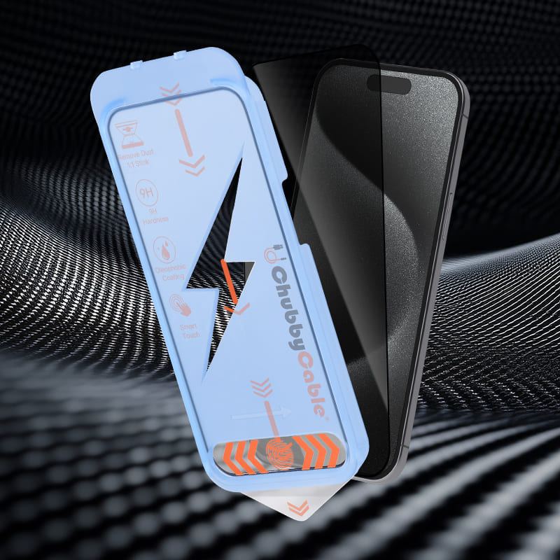 ChubbyShield Ultra - Military-Grade Privacy Screen protector with Ultra-easy Install Box