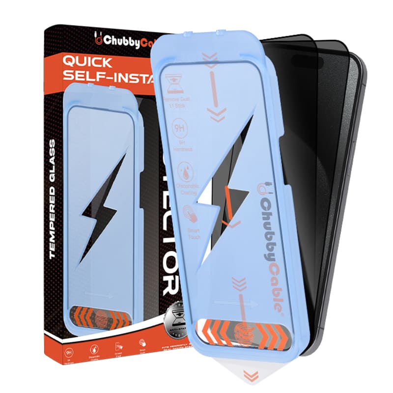 ChubbyShield Ultra - Military-Grade Privacy Screen protector with Ultra-easy Install Box