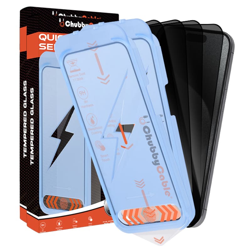 ChubbyShield Ultra - Military-Grade Privacy Screen protector with Ultra-easy Install Box