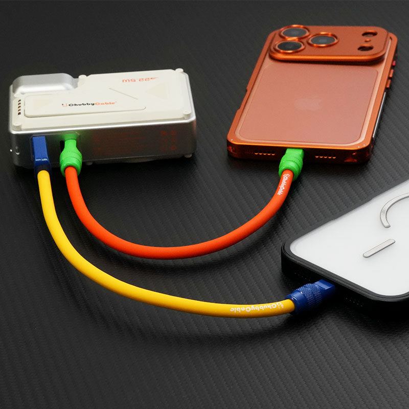 "Color Block Chubby" Power Bank Friendly Cable