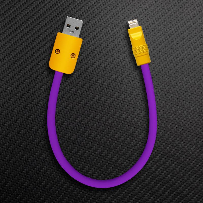 "Color Block Chubby" Power Bank Friendly Cable - More colors