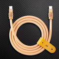 "Desert Titanium" Luxury Gold Charging Cable for iPhone 16 ProMax