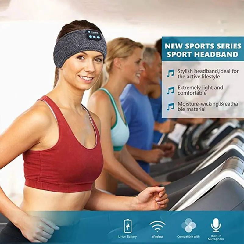 Elastic Wireless Music Headset & Sleeping Eye Mask