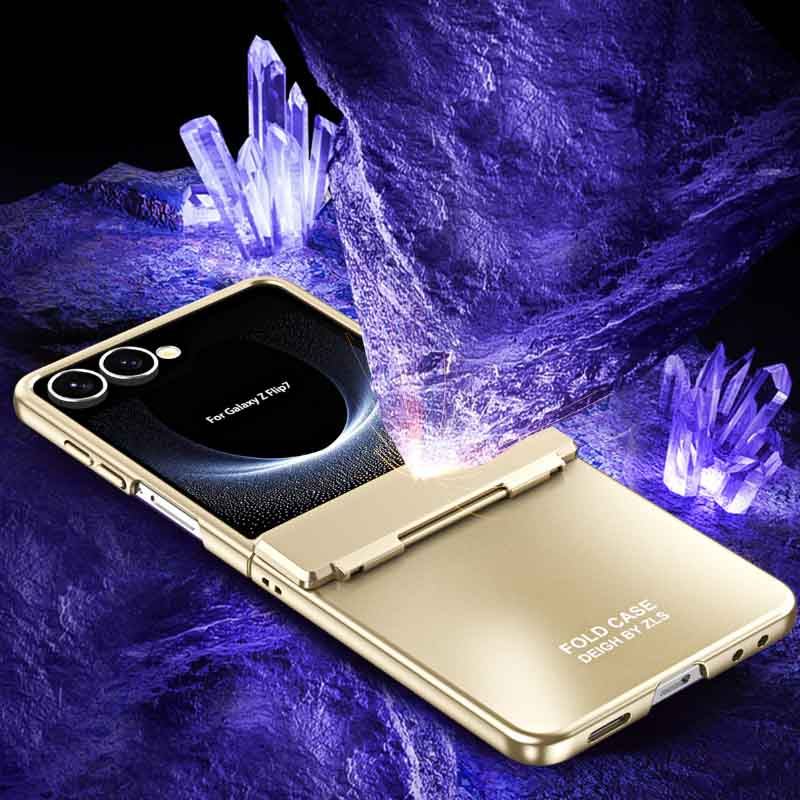 Enhanced Hinge Protection Electroplating Case for Samsung Galaxy Z Flip 7/6/5/4/3