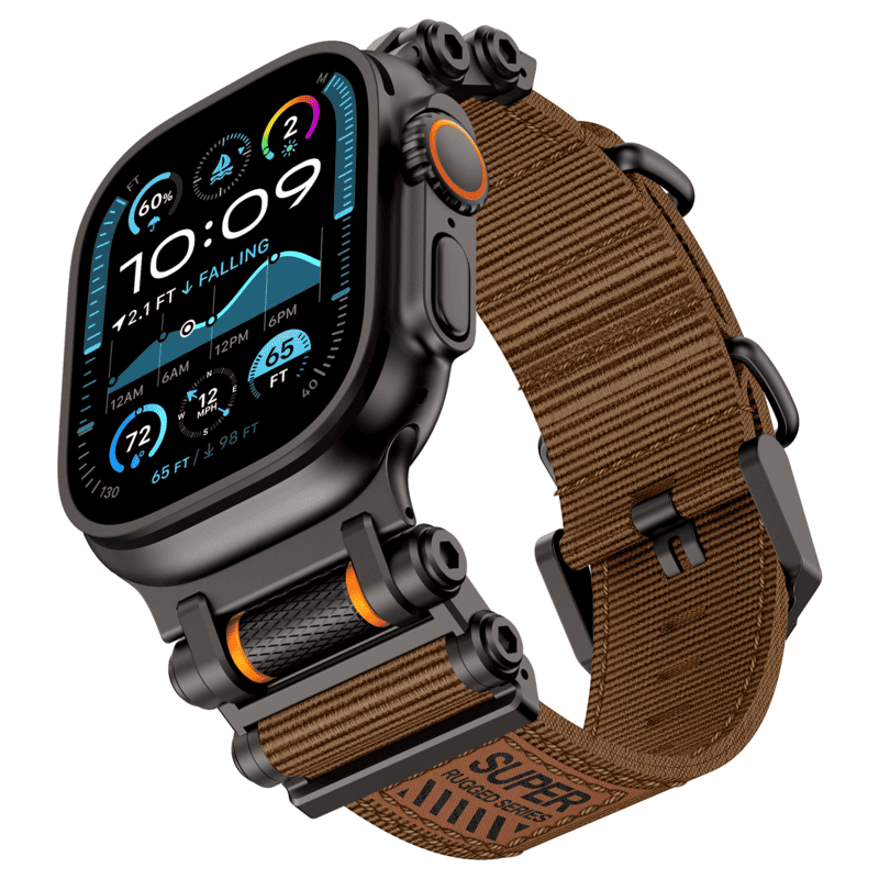 Gear-Lock Nylon Braided Band for Apple Watch – Rugged, Stylish, Built to Last