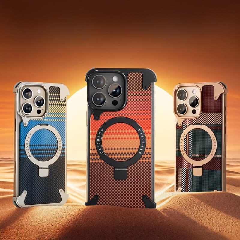 Kevlar Magnetic Case with Kickstand – S25 Ultra / 16 Pro / 16PM