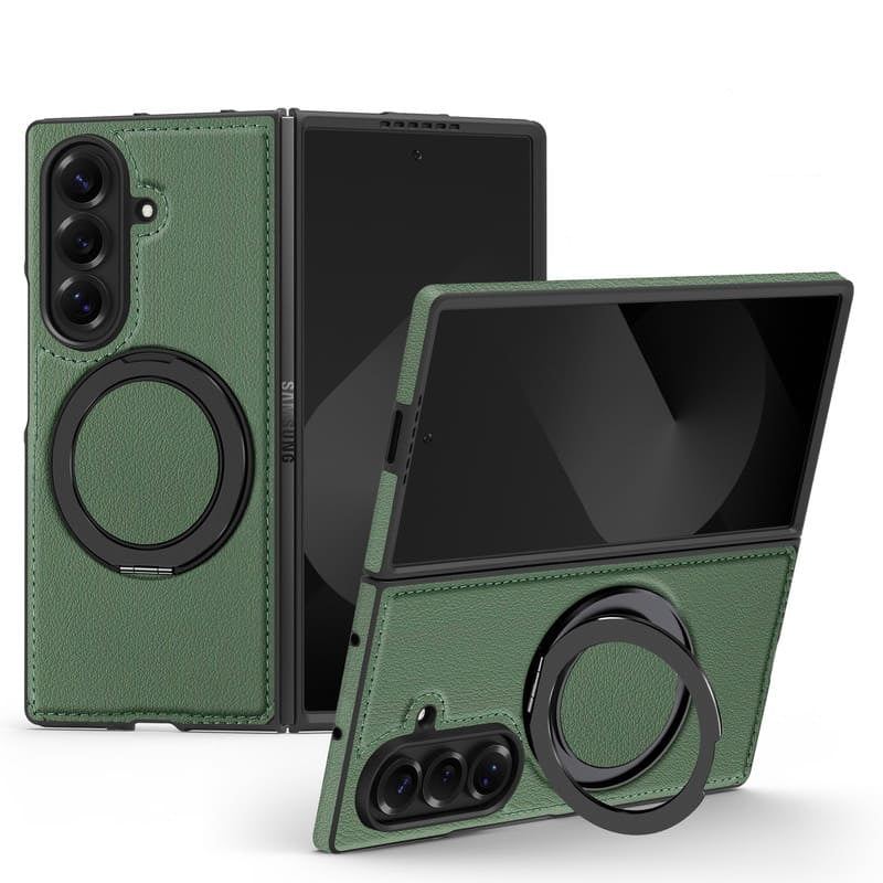 Leather 360° Rotating Magnetic Stand Case for Samsung ZFold7