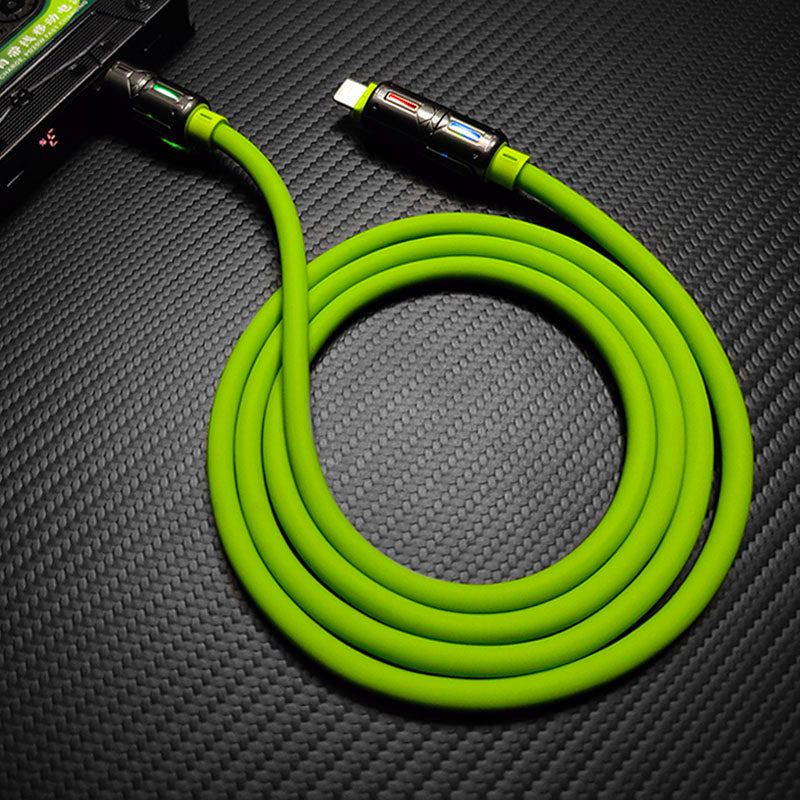 "LumiFlex Pro" 240W 4-In-1 Car Cable With RGB Glow