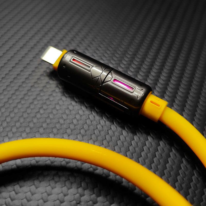 "LumiFlex Pro" 240W 4-In-1 Car Cable With RGB Glow