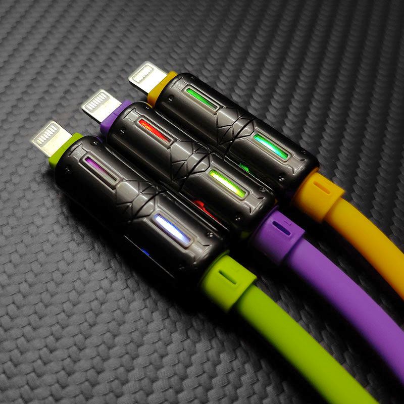 "LumiFlex Pro" 240W 4-In-1 Car Cable With RGB Glow
