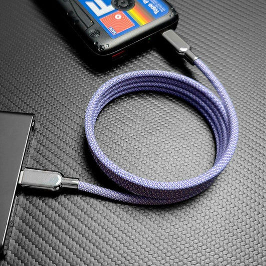 "MagiConnect" ‌‌240W Rainbow Magnetic Retractable Charging Cable‌ C+Lightning