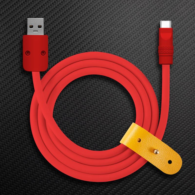 "Monochrome Chubby" 240W Classic Solid Color Fast Charging Cable