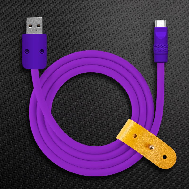 "Monochrome Chubby" 240W Classic Solid Color Fast Charging Cable