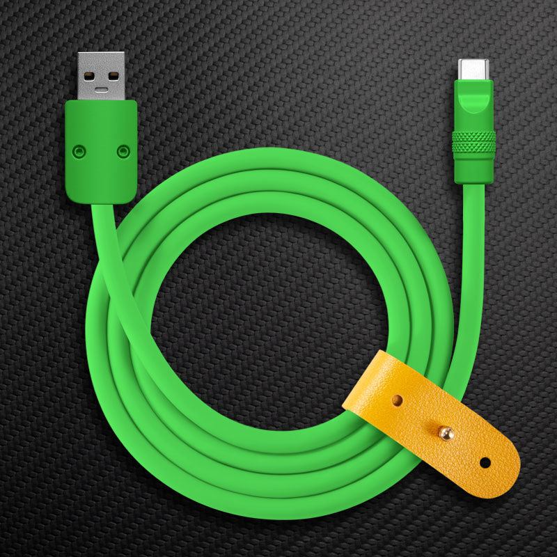"Monochrome Chubby" 240W Classic Solid Color Fast Charging Cable