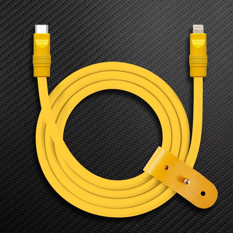 "Monochrome Chubby" 240W Classic Solid Color Fast Charging Cable