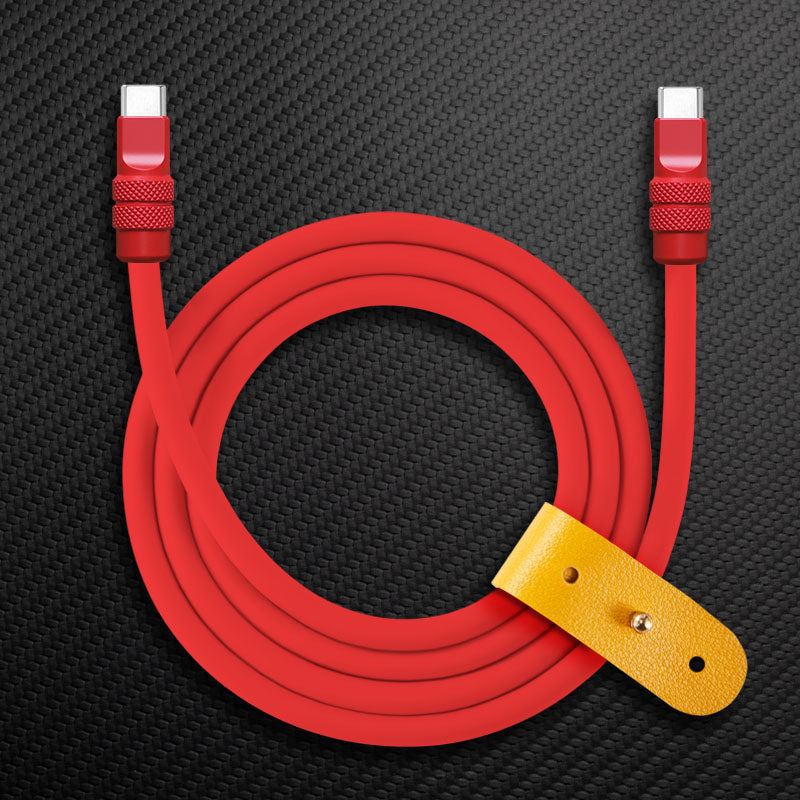"Monochrome Chubby" 240W Classic Solid Color Fast Charging Cable