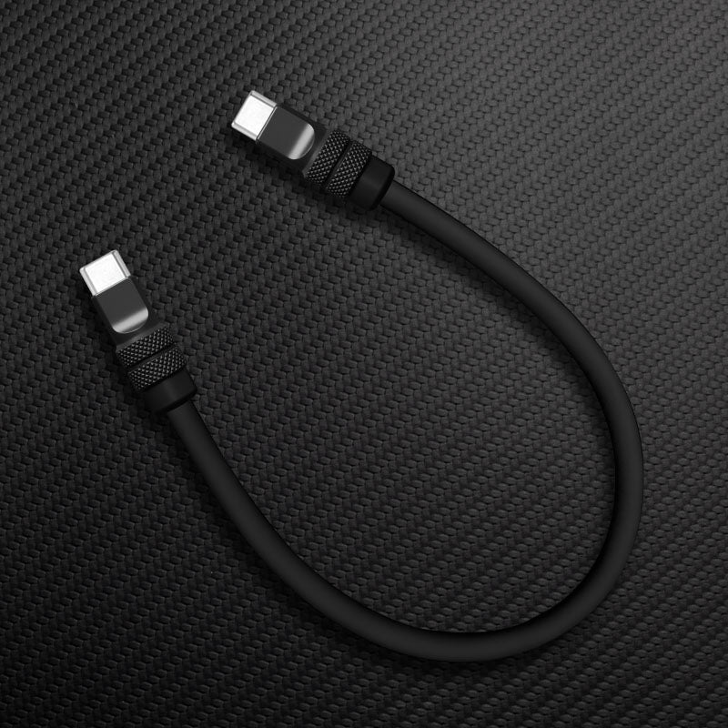 "Monochrome Chubby" Power Bank Friendly Cable - Silicone Material