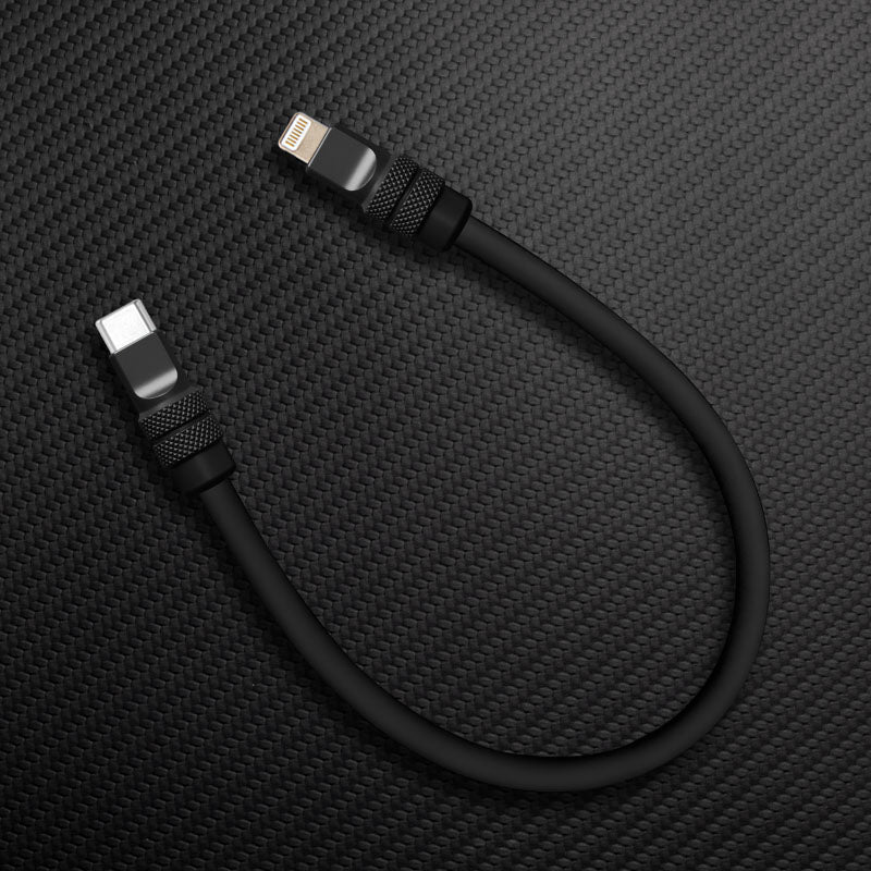 "Monochrome Chubby" Power Bank Friendly Cable - Silicone Material