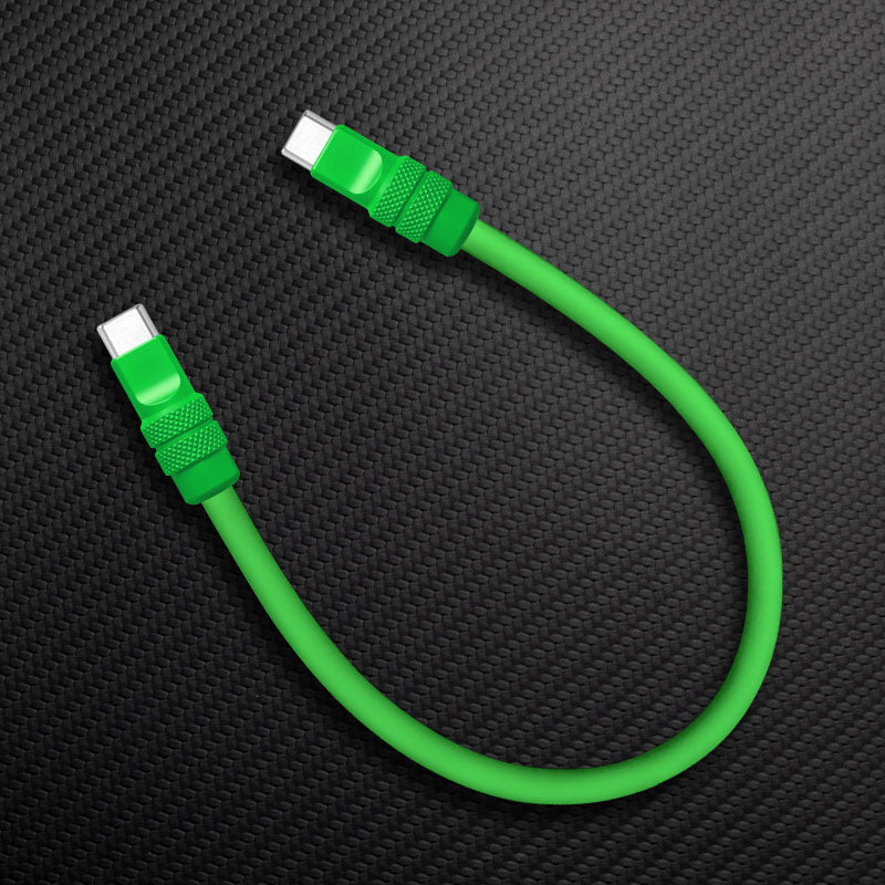 "Monochrome Chubby" Power Bank Friendly Cable - Silicone Material