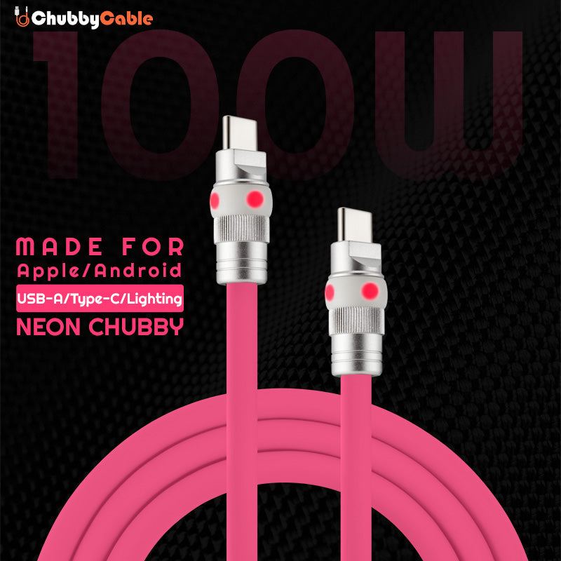 "Neon Chubby" Fast Charge UFO Neon Cable