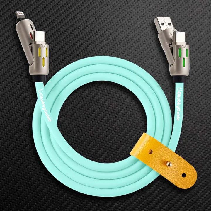 OmniChubby - 240W 4-in-1 Ultimate ChubbyCable With Dynamic Lights