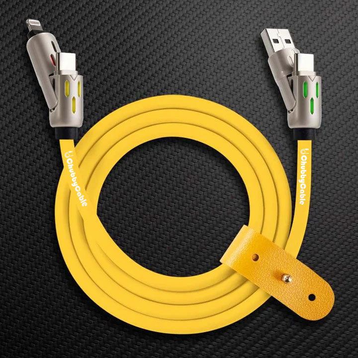 OmniChubby - 240W 4-in-1 Ultimate ChubbyCable With Dynamic Lights