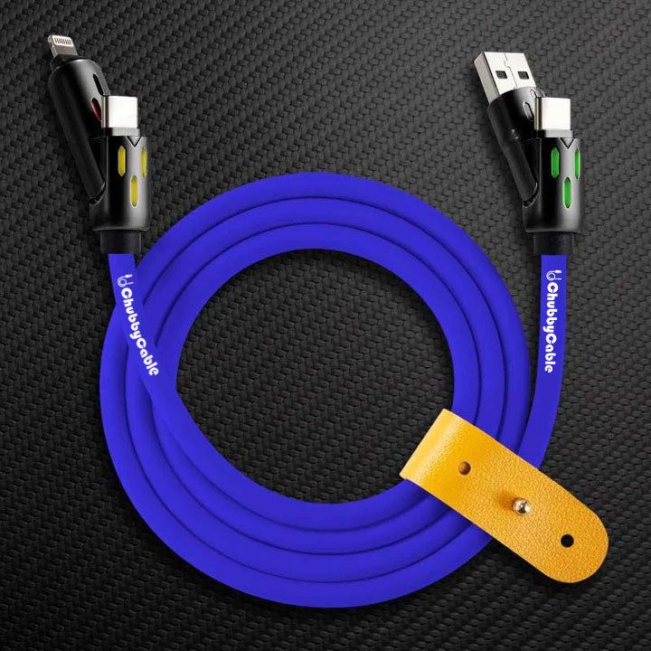 OmniChubby - 240W 4-in-1 Ultimate ChubbyCable With Dynamic Lights