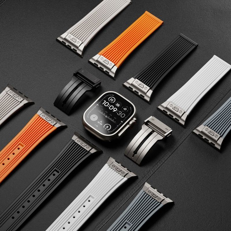 "Sleek Luxury" Transparent Streamlined Silicone Band For Apple Watch