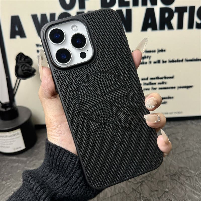 Summer Magnetic Heat Dissipation Phone Case For iPhone