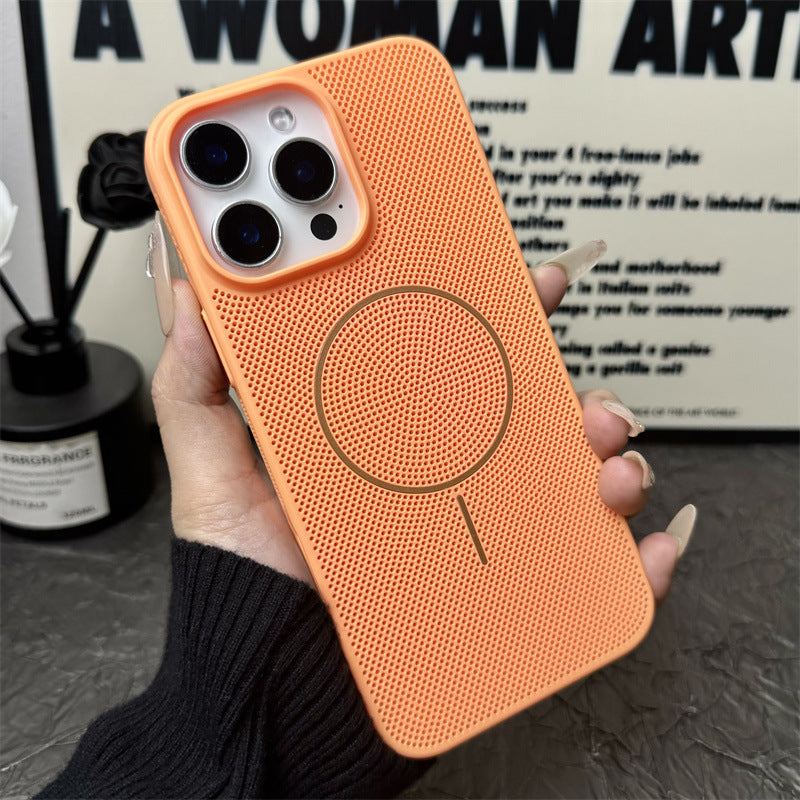 Summer Magnetic Heat Dissipation Phone Case For iPhone