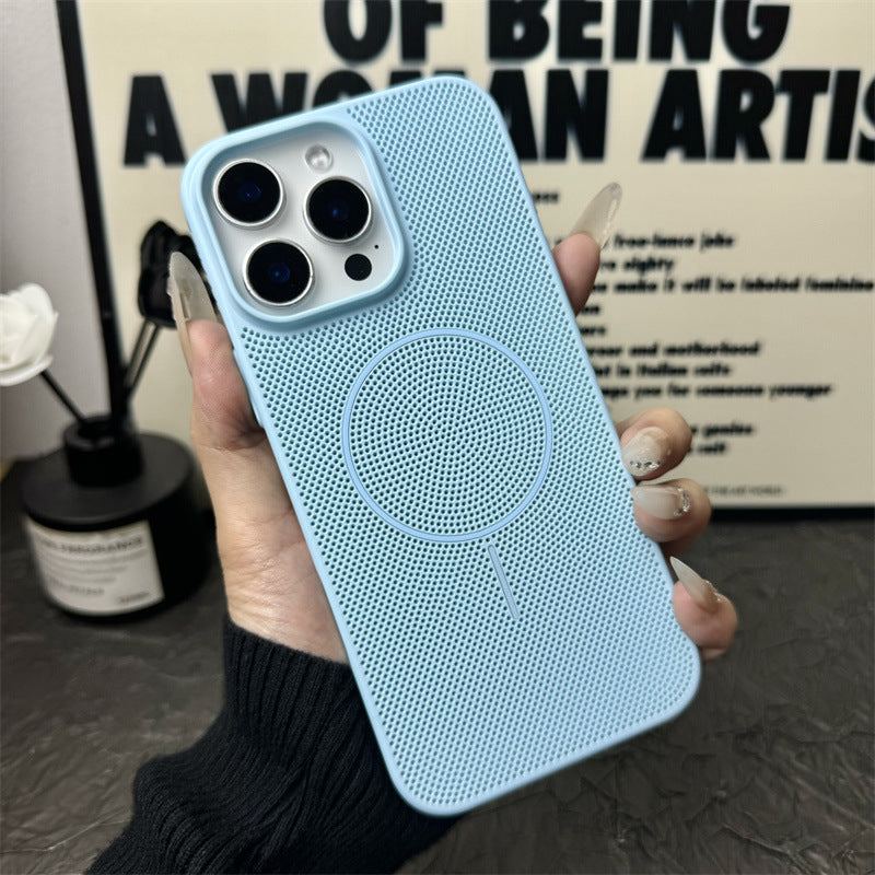 Summer Magnetic Heat Dissipation Phone Case For iPhone