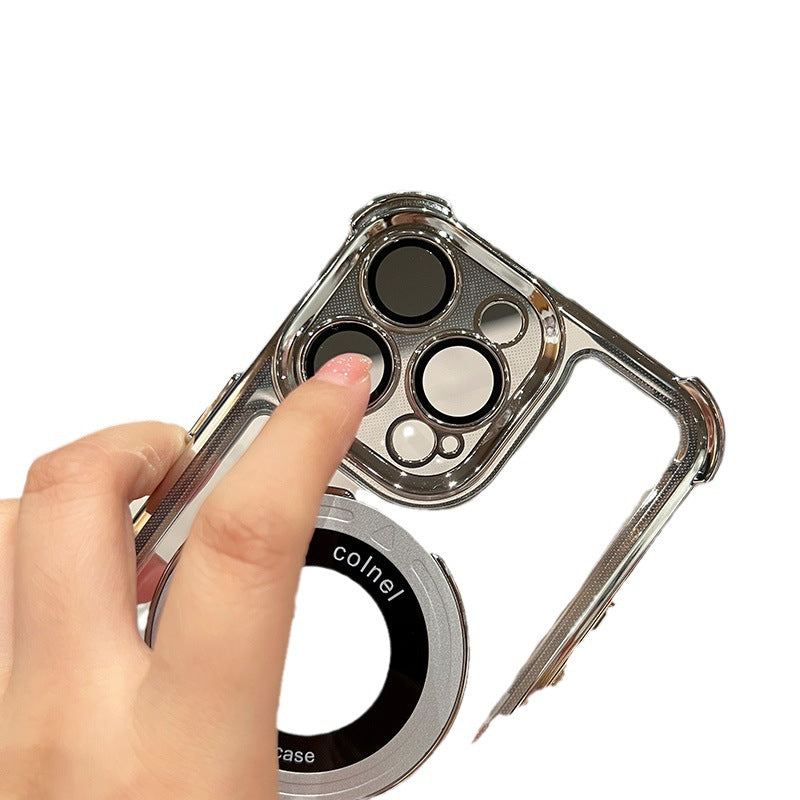 Translucent Magnetic iPhone Cover with Stand and Corner Cushions