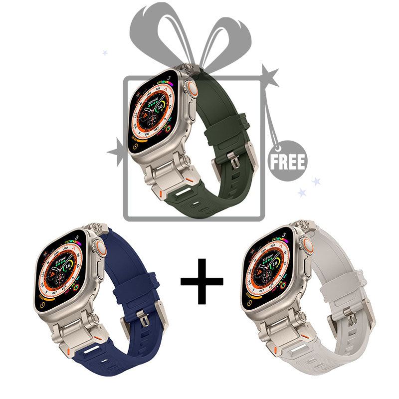 "Ultimate Luxury" TPU Band with Titanium Connector for Apple Watch