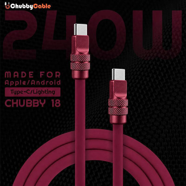 iPhone 17用「Chubby 17」240W アルマイト処理急速充電ケーブル