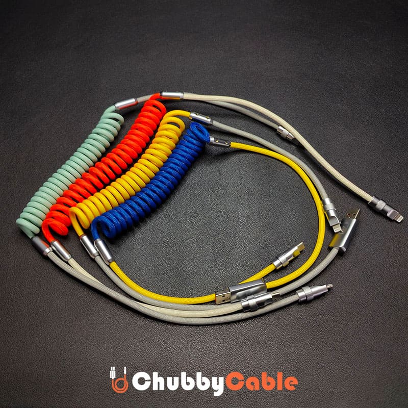 "Curly Chubby" Adjustable Twin Color Chubby Cable