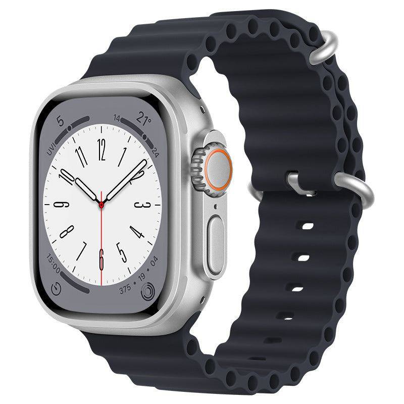 "Mechanical iWatch Strap" Two-color Silicone Loop For Apple Watch