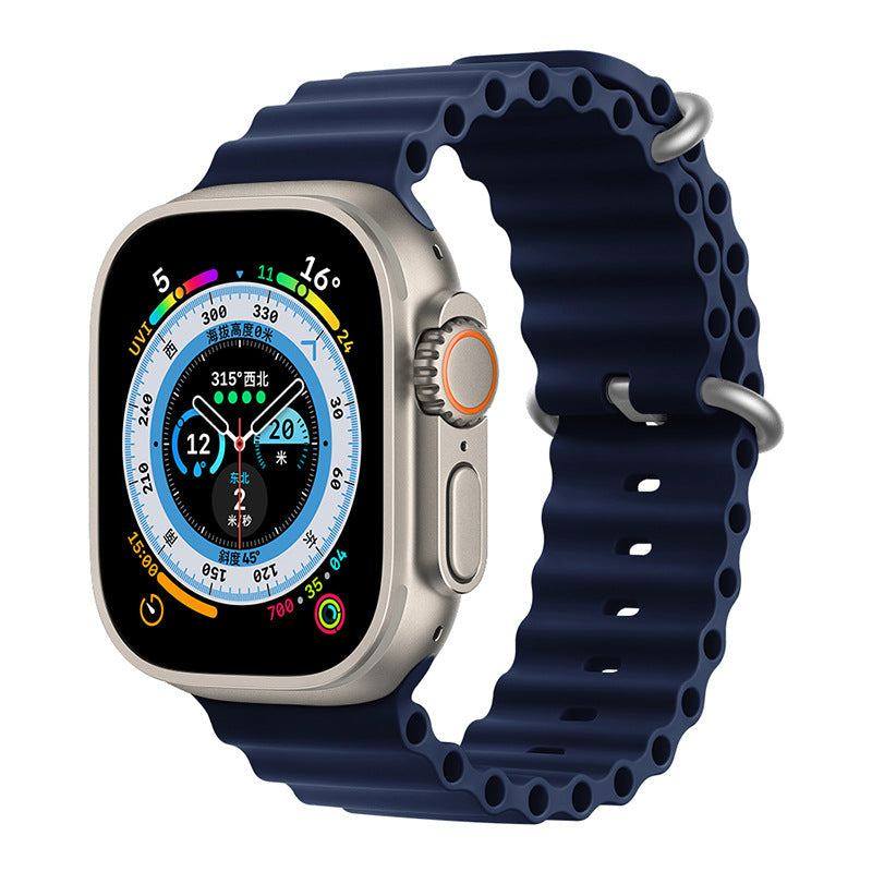 "Mechanical iWatch Strap" Two-color Silicone Loop For Apple Watch