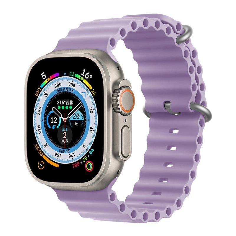 "Mechanical iWatch Strap" Two-color Silicone Loop For Apple Watch