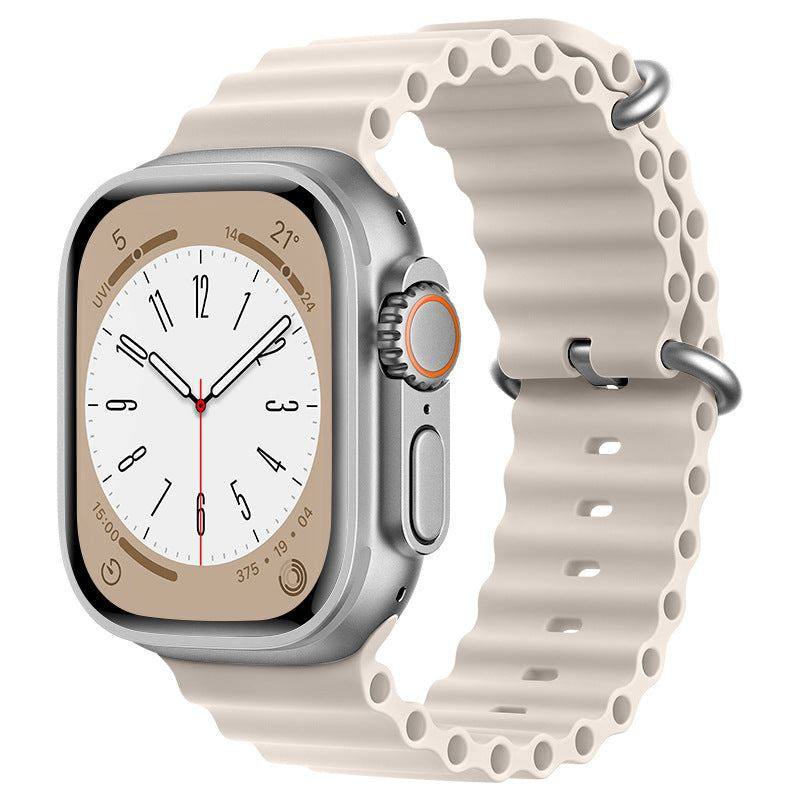 "Mechanical iWatch Strap" Two-color Silicone Loop For Apple Watch