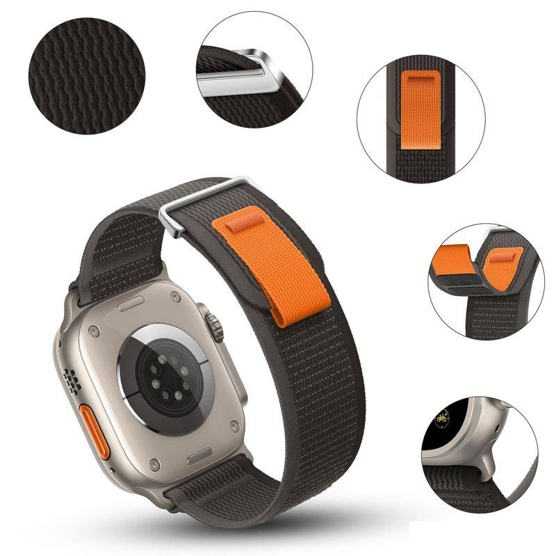"Two-color iWatch Strap" Nylon Loop For Apple Watch